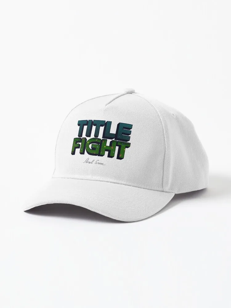 Title Fight Floral Green Cap  Motorcycle Enthusiast Lovers Outdoor Adjustable Caps Hat