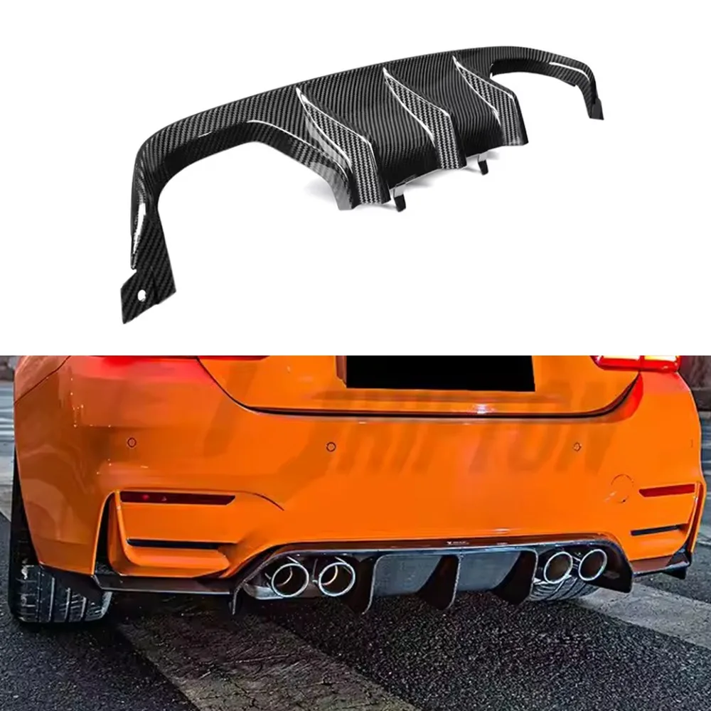 Per BMW M3 M4 F80 F82 Genuine Dry Carbon Fiber MP Style labbro posteriore Spoiler posteriore diffusore posteriore Body kit Trim accessori per auto