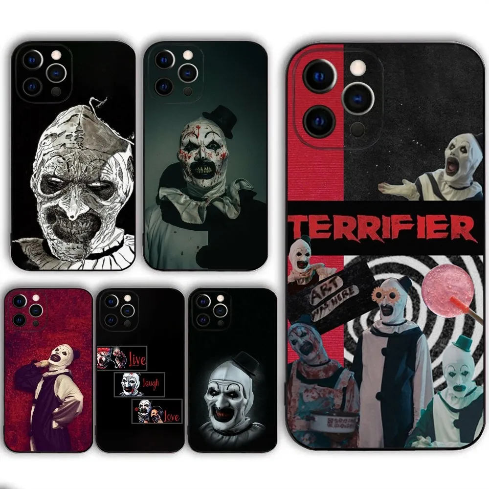 Movie T-Terrifier 2 3 H-Horror Clown   Phone Case  For IPHONE 15,13,14,12,Mini ,11, Xr, X ,Xs Pro Max 8, 7 Plus Back Cover