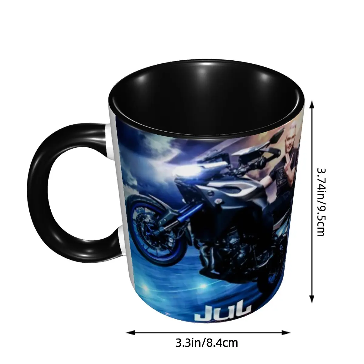 DIY Jul French Rapper Ceramic Mug Customized Coffee Cup Creative Gift