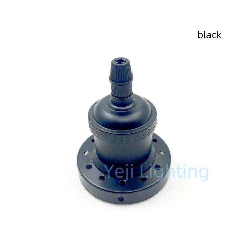 E27 Socket Retro Aluminum Lamp Holder Chandelier Wall Lamp Table Light Industrial Style Lampshade Fixed AL Lamp Base