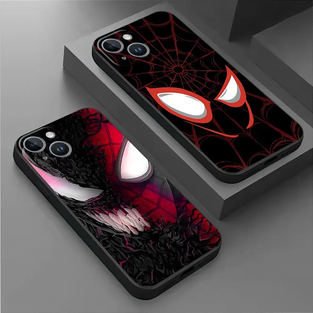 Marvel Spider Man Gwen Cover Case for Apple iPhone 15 Pro Max 11 Pro 12 Mini 14 8 Plus SE XS X XR 13 7 6s 6 Bag Black Soft