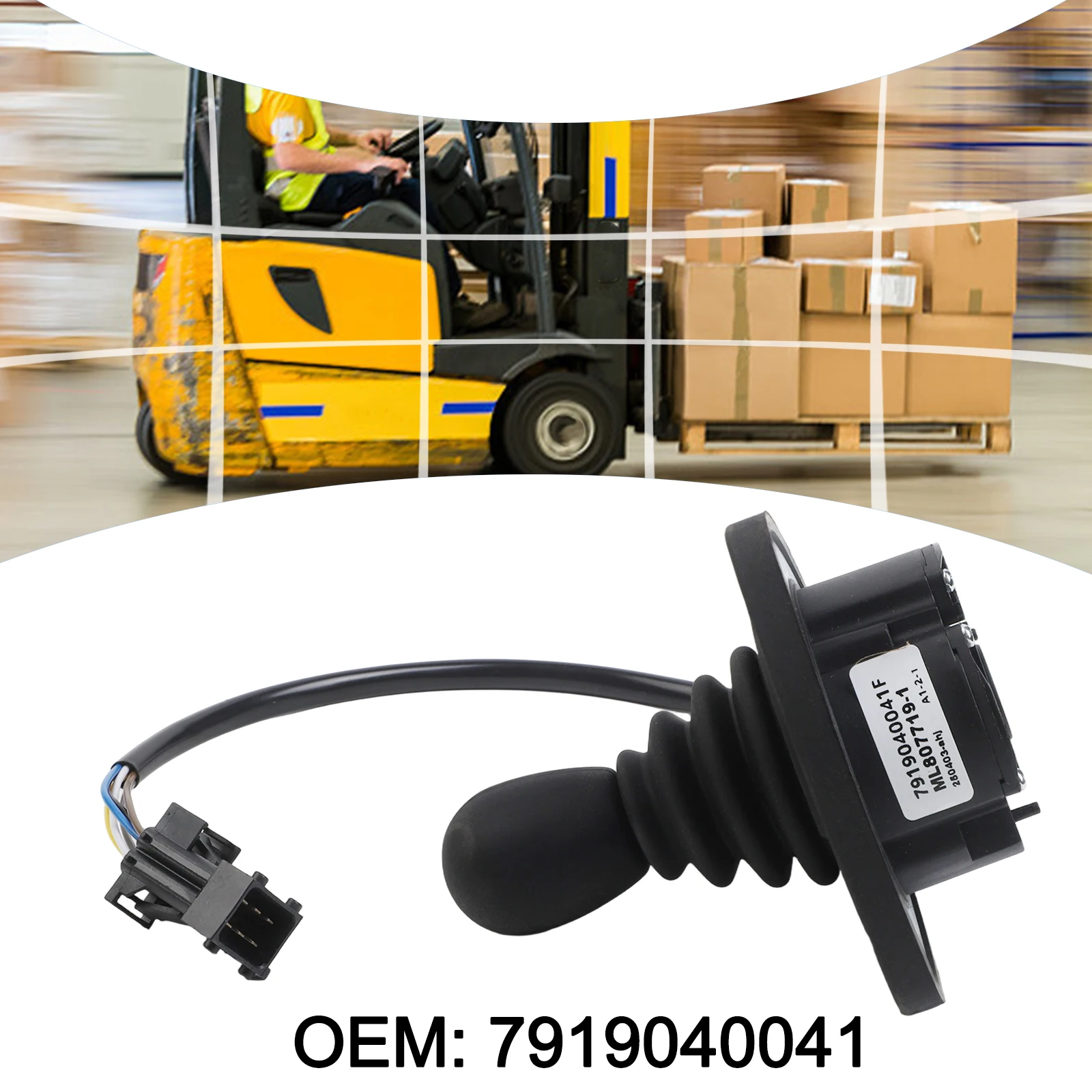 

Контроллер вилочного погрузчика Черная ручка контроллера Износостойкий дизайн Антикоррозионный материал Недеформационная функция