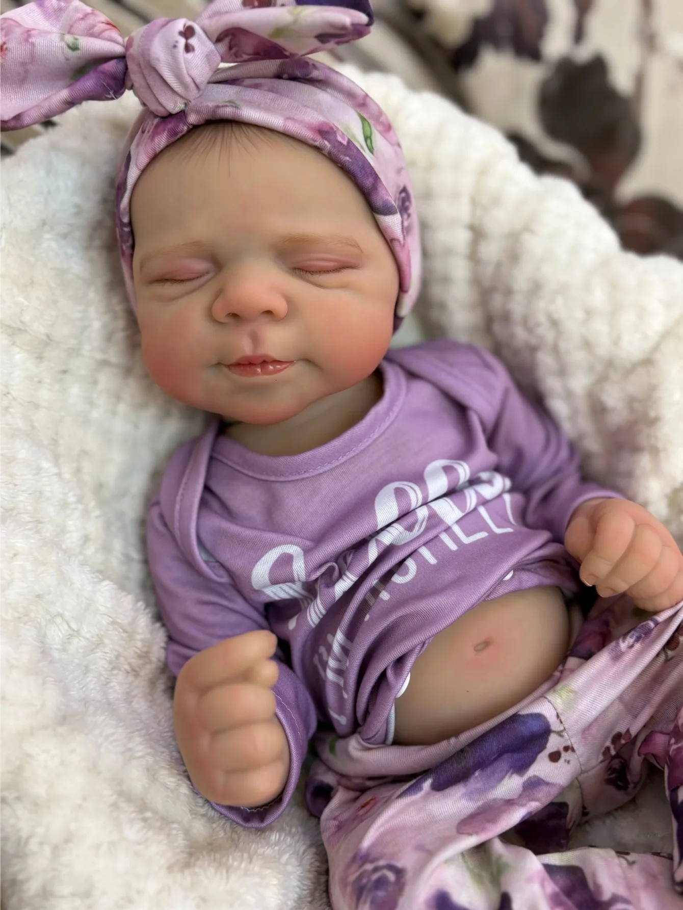 

18-Inch Pascale Reborn Girl Doll | Handmade Soft - Touch Vinyl Newborn | Kids Birthday Gift