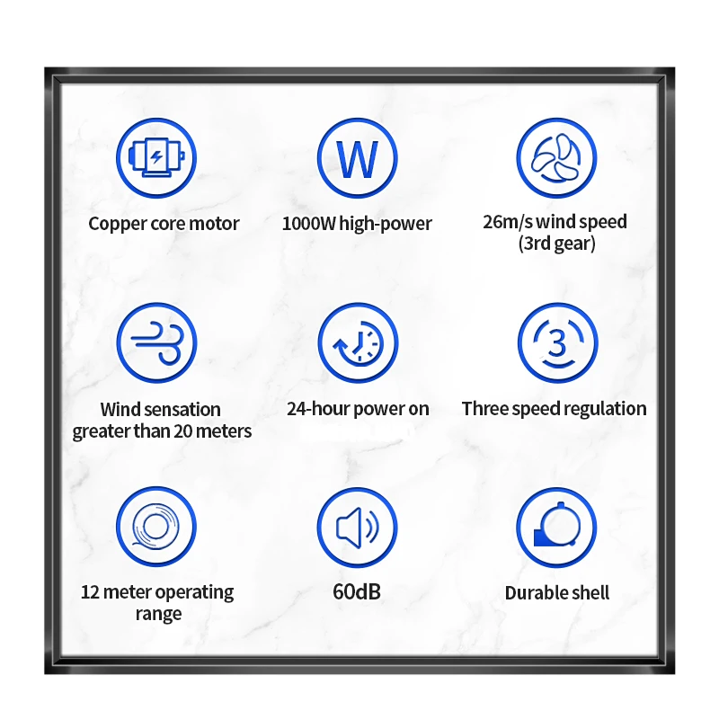2025Air Mover for Floor and Carpet Commercial Carpet Dryer Blower 3 Speed Blower High-power Strong  Blower Fan for for Toilet