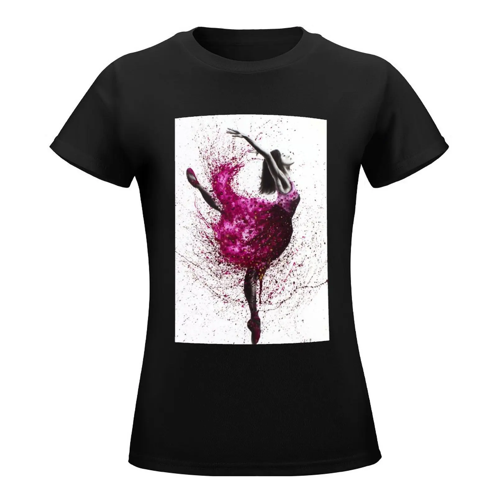 Ballet Wines T-Shirt female shirts graphic tees Aesthetic clothing plus size tops clothes for Women