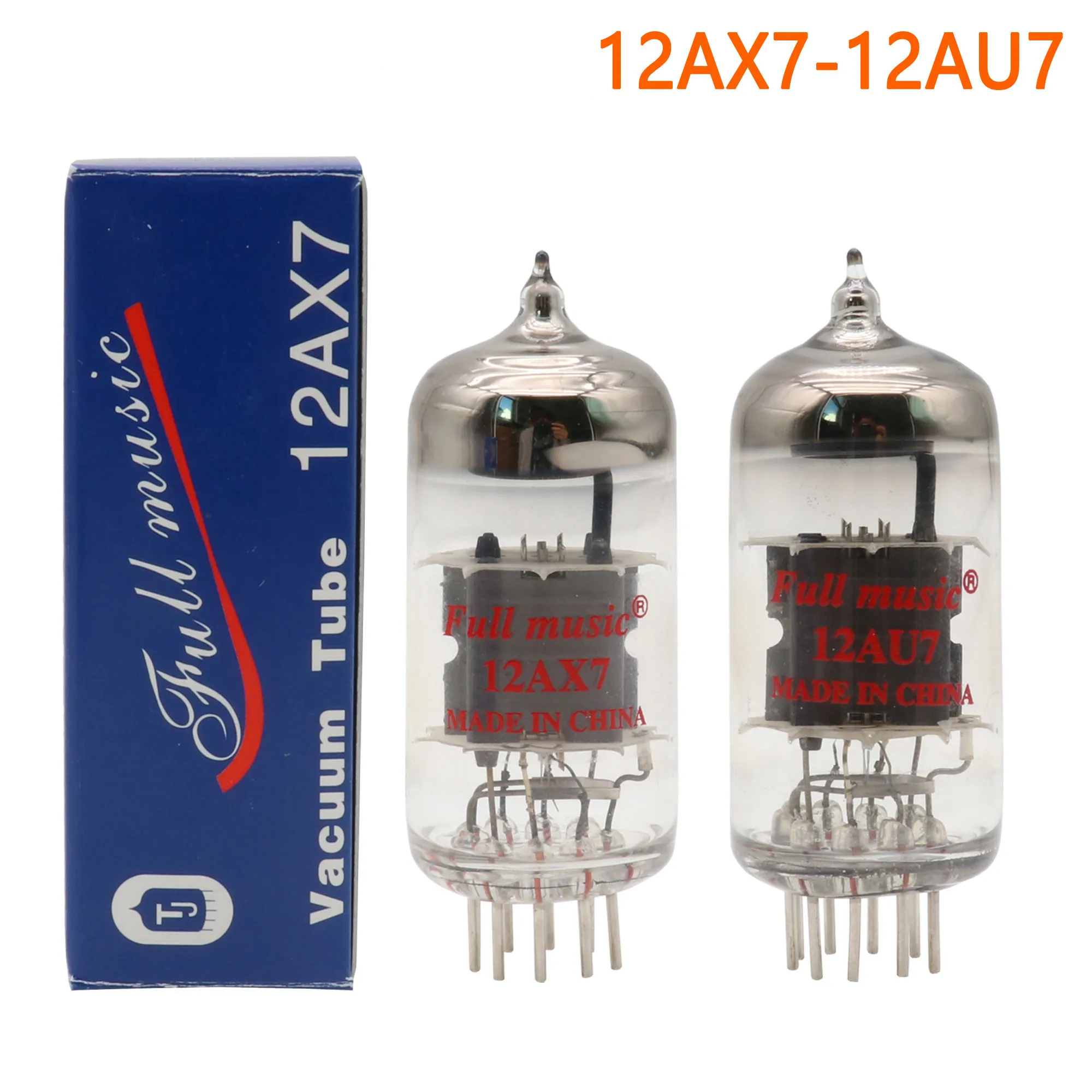 

New Fullmusic full true 12AX7 ECC83 12AU7 ECC82 electronic tube gold foot gold word low noise