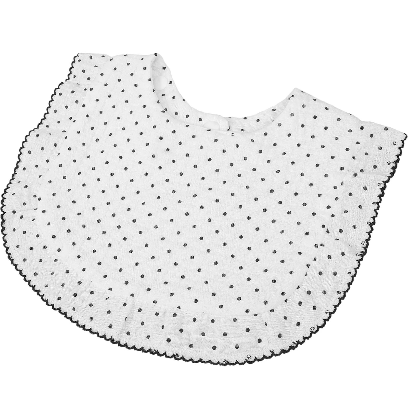 

Baby Drool Bib Reinforced Edges Snap Button Absorbent Baby Feeding Bib for Drooling Newborn Toddler Bibs Burp Cloths