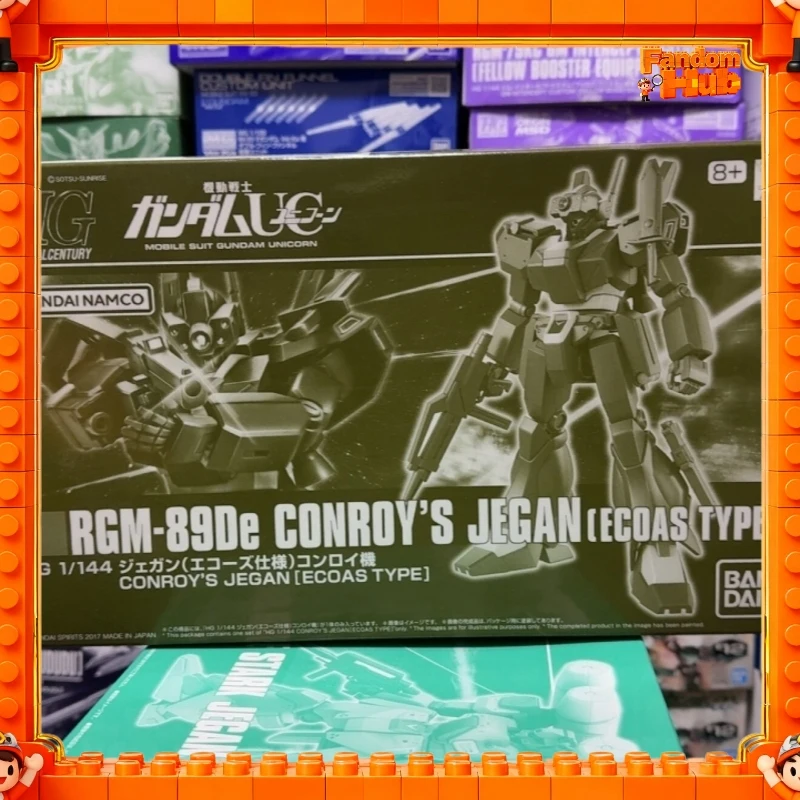 Original Bandai Exclusive Hg Jegan Ecoas Conroy Custom 1/144 Assemble Model Kit In Stock Toy Gift