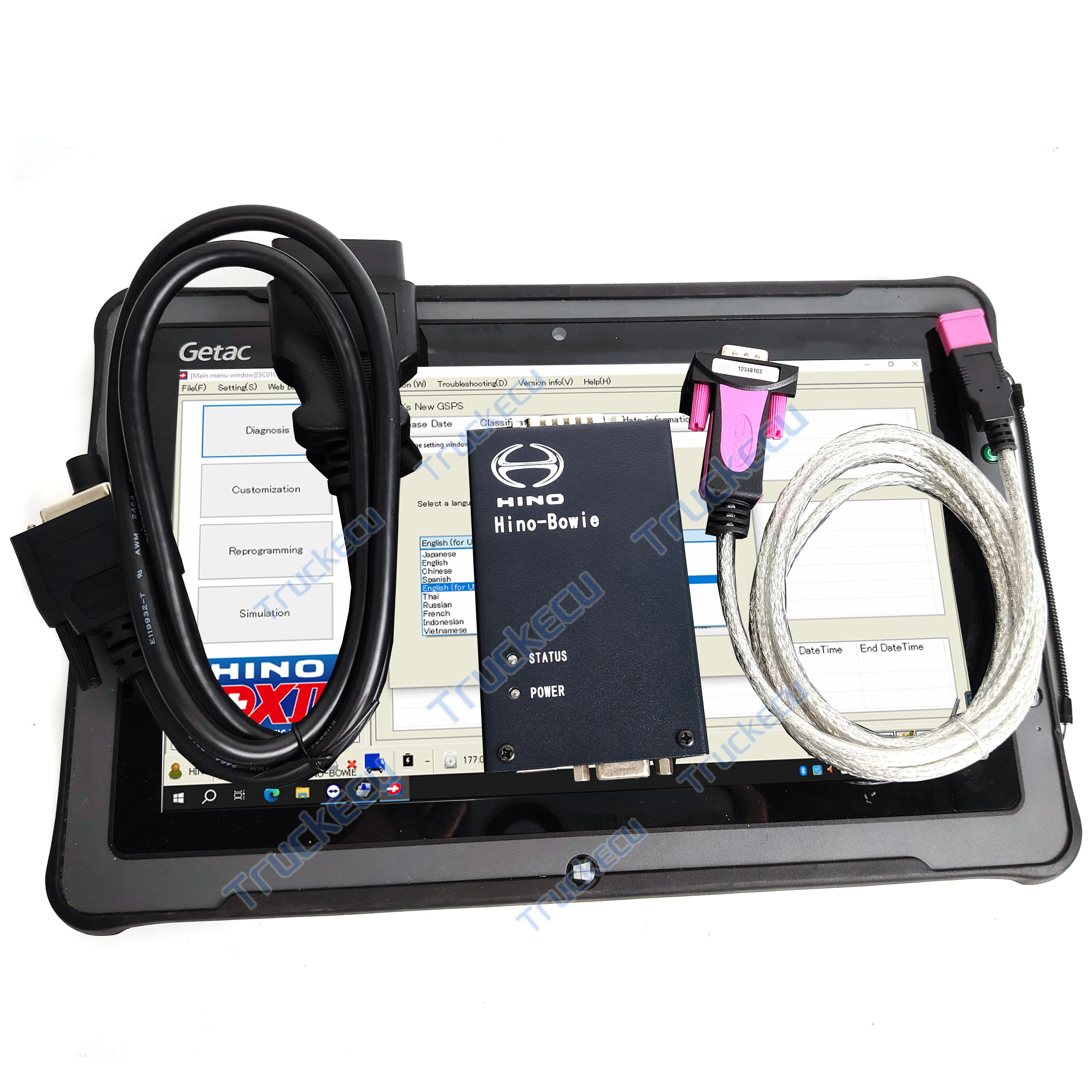 

Gold SellerF110 Tablet Pc TRUCK Excavator Diagnostic Scanner Tool for Hino Explorer Hino DX2 DX3 for HINO Kobelco Bowie Diagn