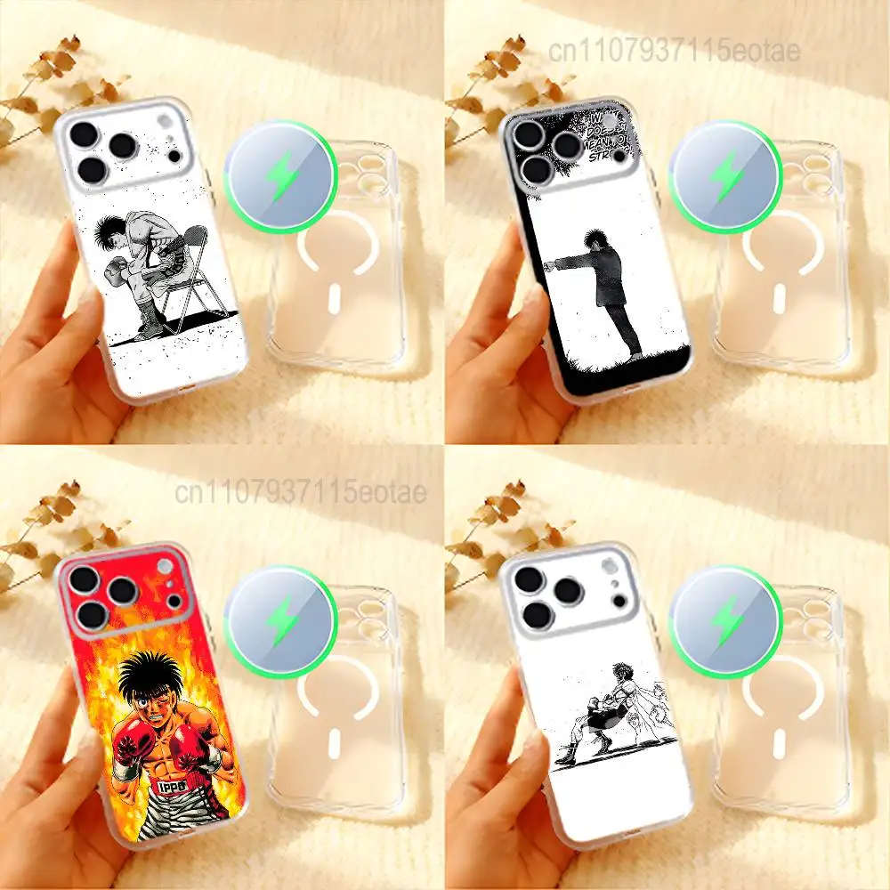 

Hajime no I-Ippo Makunouchi Phone Case For iPhone 17,16,15,14,13,12,11 Pro,Max,Plus,Mini,Air,E Magnetic Frosted Clear