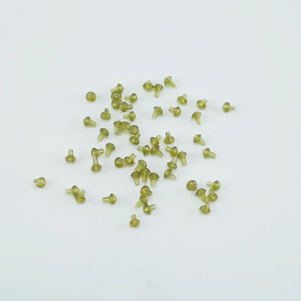 50 قطعة اكسسوارات صيد سمك الشبوط المطاط الصيد الحفارات خطاف الصيد سدادة محطة معالجة الملحقات