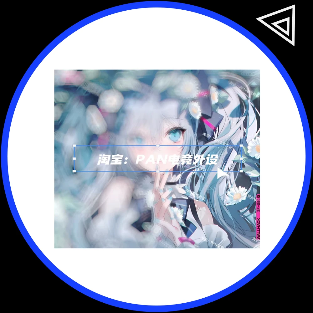 

Wallhack 4.0 Anime Virtual Idol Glass Gaming Mouse Pad Reproduced Upgrade Coated Smooth Surface Custom Gamer Fps Gaming Desk Mat