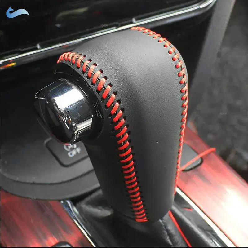 For Honda HRV HR-V Vezel 2014 2015 2016 2017 2018 2019 2020 LHD Car Center Control Gear Shift Knob Microfiber Leather Cover