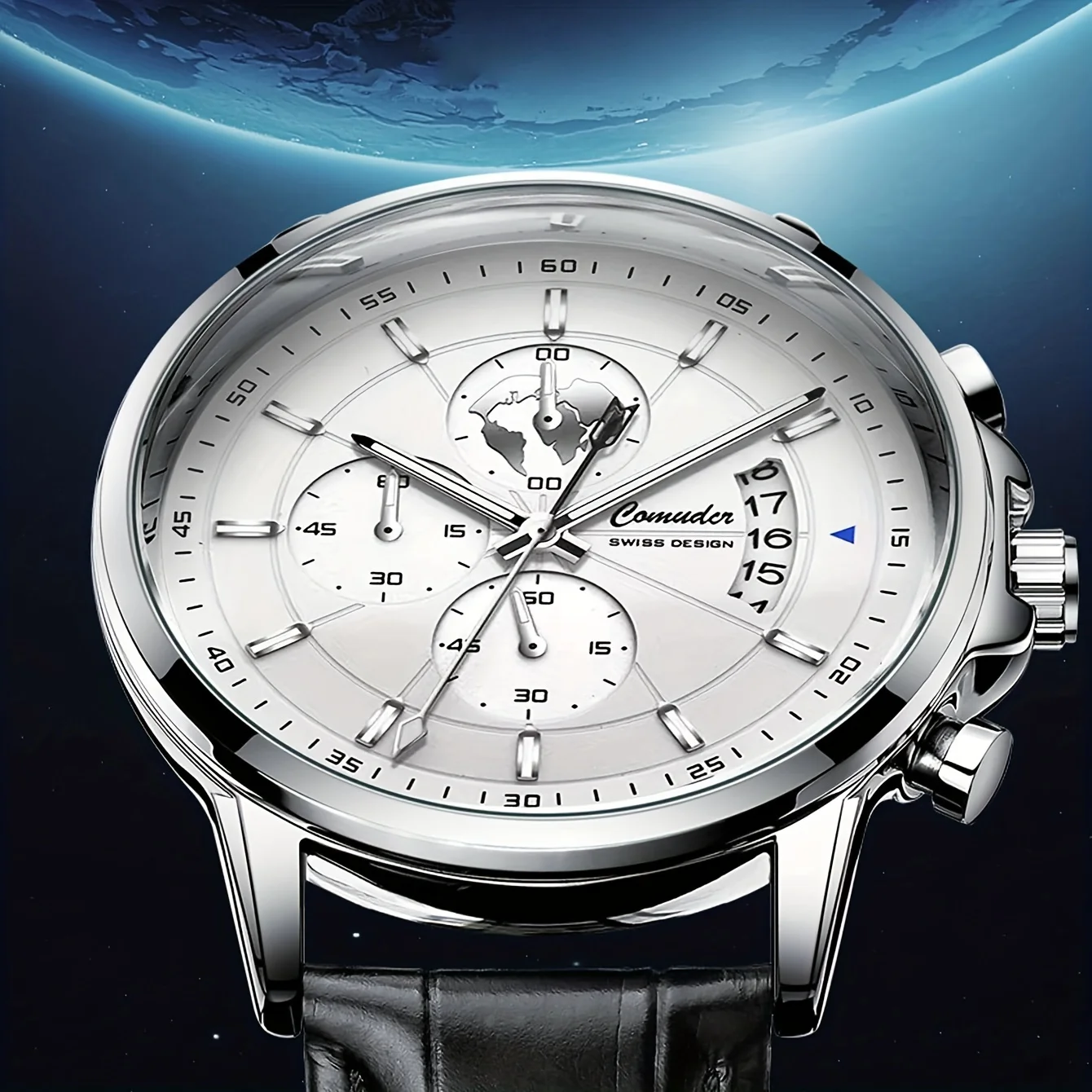 New ultra-thin men\'s watch calendar luminous fashion high-end temperament quartz watch