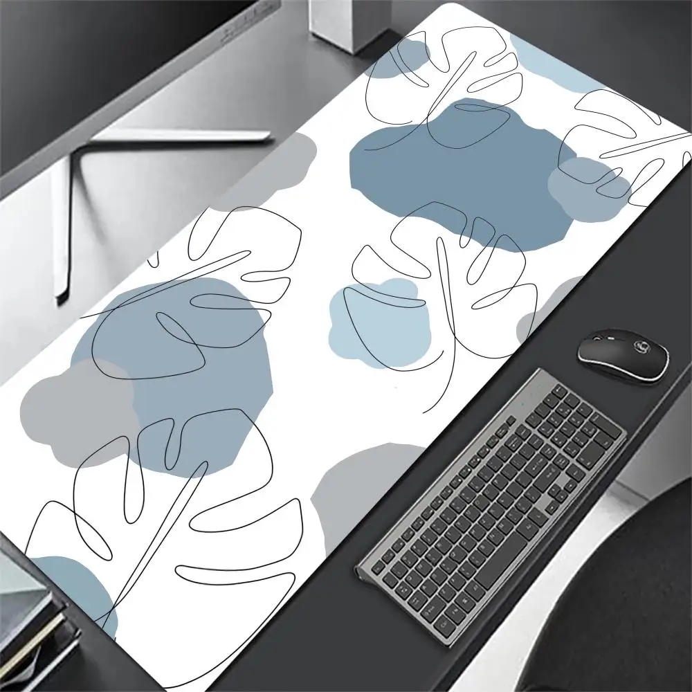 Daisy Bloem Blad Muismat Natuurrubber Anti-Slip Muis Mat Computer Accessoires Bureau Mat Gestikte Rand Grote Gaming Muismat