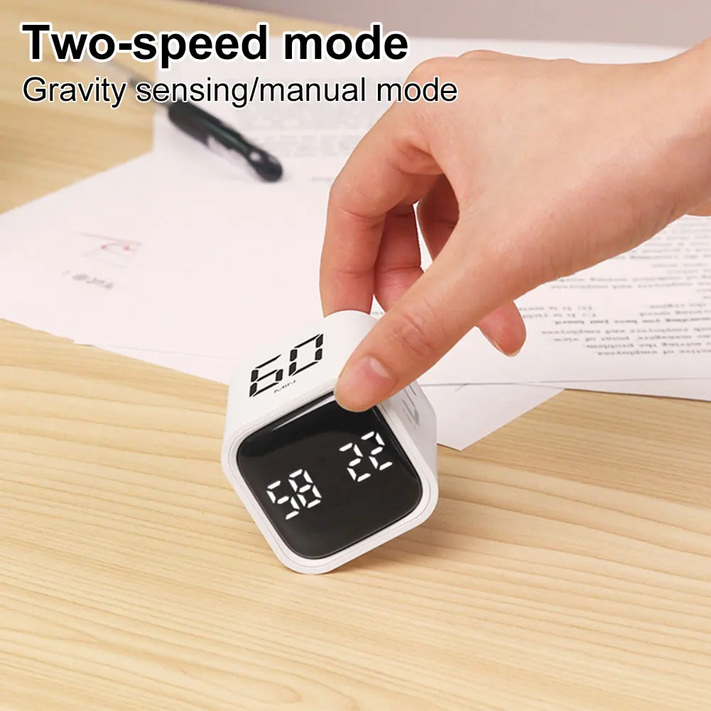 Gravity Sensor Flip Timer 5/10/30/60 Minutes and Custom Countdown Electronic Timer Countdown Timer for Tasks Work Study Kitchen