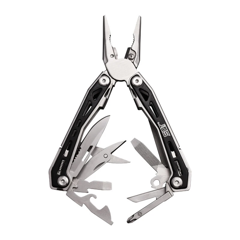 SQT Multifunctional Folding Knife Plier Multitool Camping Outdoor EDC Hand Tool Pliers Small Pocket Knives Screwdriver Scissors