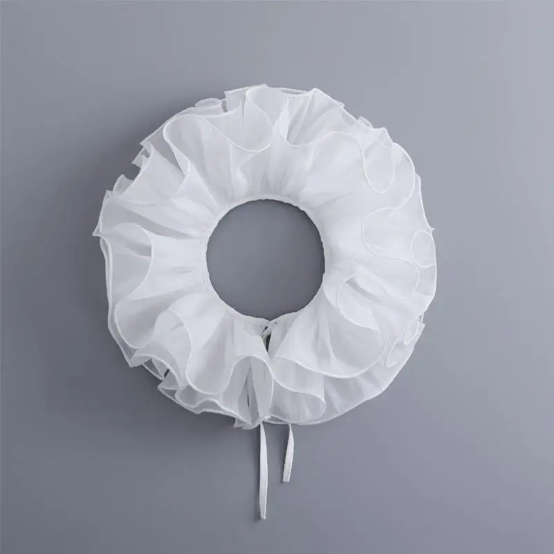 Y3neゴシックレースカラーハロウィーンアクセサリー大人のための子供たちコスプレ通気性ポリエステル