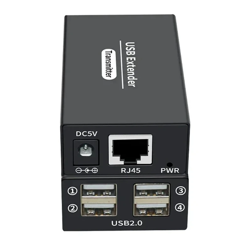 A35Q-120M 4 Poorten USB Extender Over Ethernet RJ45 Cat6 Kabel Hub Adapter Converter Voor Toetsenbord Muis Printer Scanner