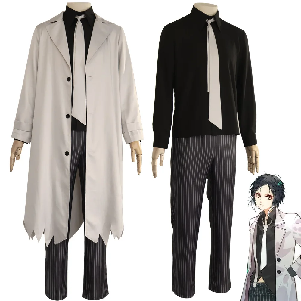 

Anime Bungo Stray Dogs Beast Ryunosuke Akutagawa Nakajima Atsushi Cosplay Costume BEAST Long Trench Coat Man Woman Party Suit