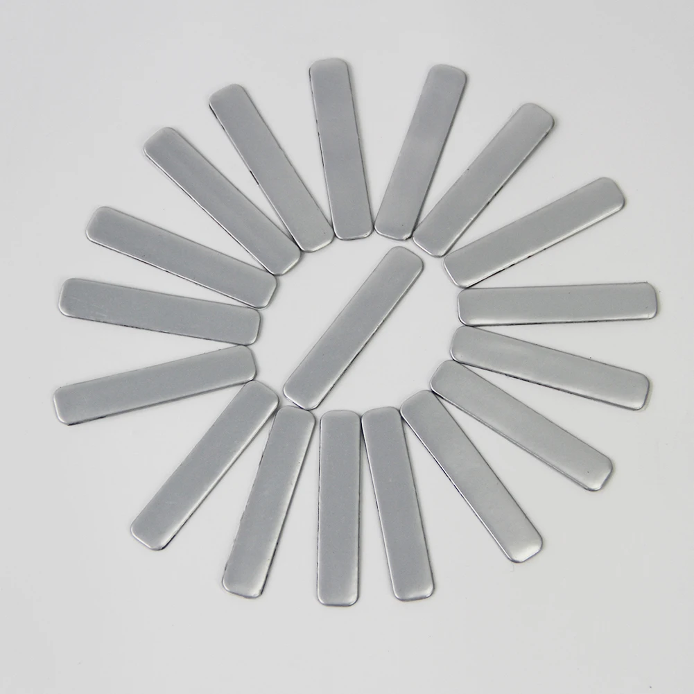 Weighted Metal Sheet Craft Material Silver Color Heavy Duty Metal Sheets for DIY Art and Craft Projects 10pcs