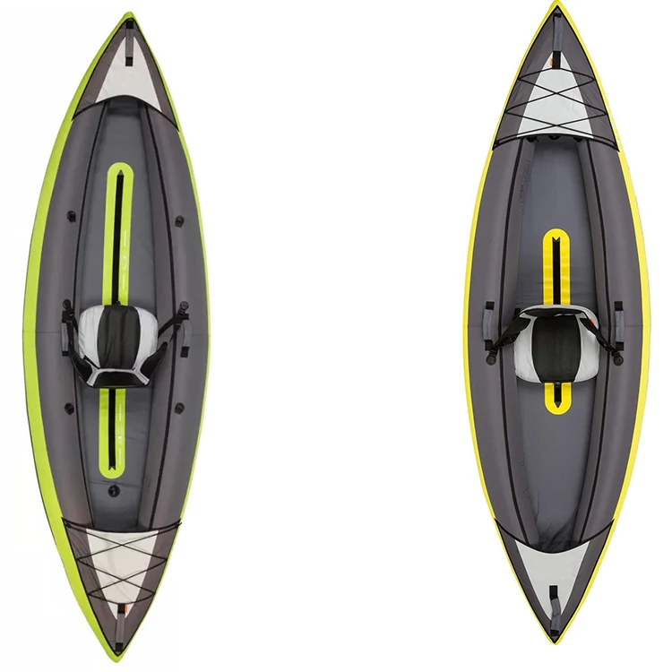 Customize Boat Inflatable Kayak EVA Kayak Fishing In Bulk  Single Adult 11 Ft 12 Ft Foldable Boat 14 Inches 2.1 - 3m