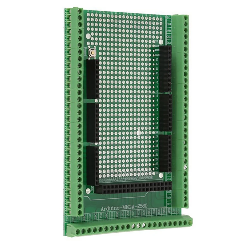 Hot-For Mega 2560 R3 Double-Side PCB Prototype Screw Terminal Block Shield Board Expanding Board