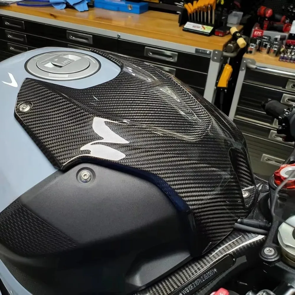 

For BMW S1000RR 2025 Carbon Fiber Fuel Tank Protection Motorcycle Gas Fuel Tank Cover Fairing