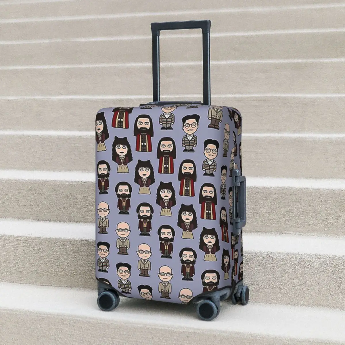 

Team What We Do In The Shadows Suitcase Cover Protection Elastic Trip Luggage Protector Covers for 18-32 Inch