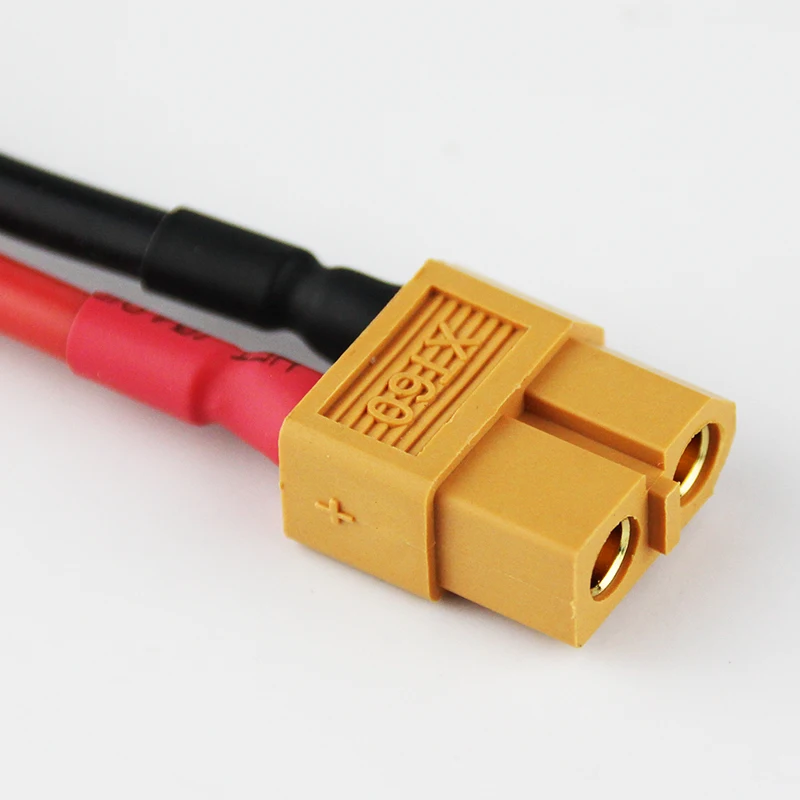 30PCSAmass XT60 Female Plug Adapter 14AWG 100mm Tamiya Male Connector 100% Plastic Cable For RC Airplane Lipo Battery