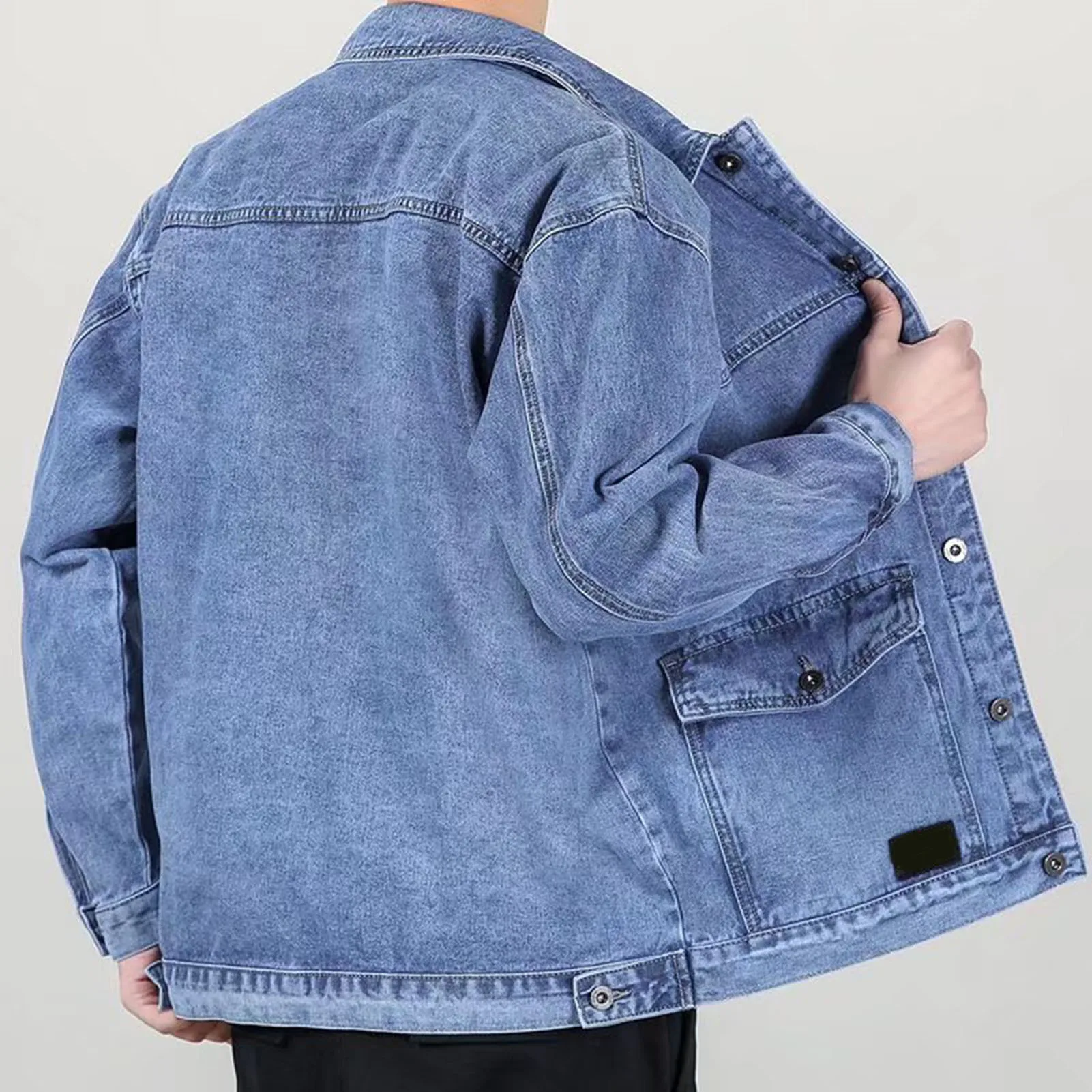 Spring And Autumn Jeans Coat Men\'s Korean-style Fashion Students Handsome Versatile Jacket MEN\'S Wear Summer Men\'s Denim Jacket