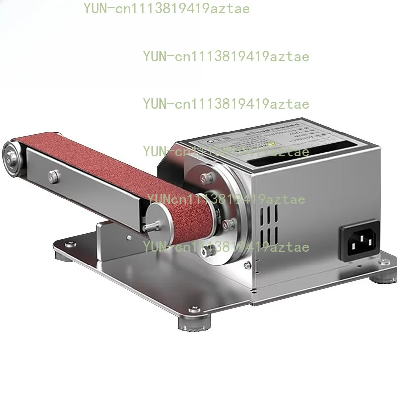 220V 0-180 Degree Mini Belt Grinding Machine Tool Sharpening Machine DIY Sander Polisher with 10PCS Belts 180W/270W/360W