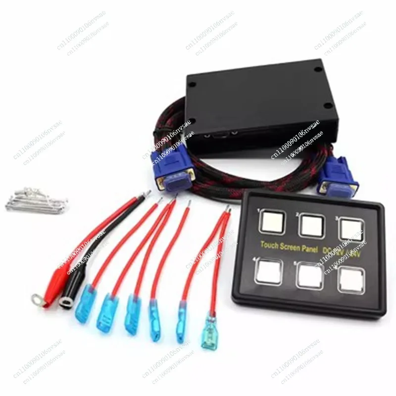 

6Way Touch Screen Switch Panel, Suitable for JEEP Modification, with Bluetooth with System APP Control, Touch Switch Panel