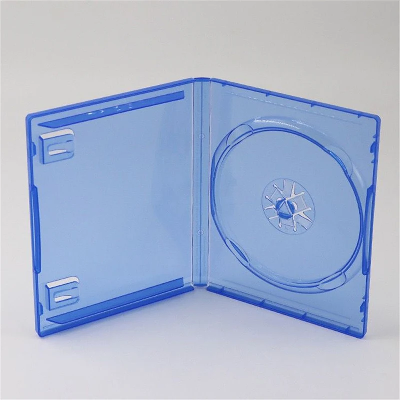 Clear DVD Storage Case Plastic Disc Box Blue Ray Double Disc CD Case with Insertable Cover Page Sleeve CD Game Protective Box