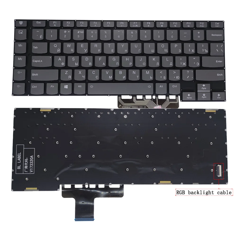 

US RU Russian Backlit Keyboard for Lenovo Legion Y740-15ICHg 81HE Y740-15IRH 81UF 81UH, Colorful Backlight SN20Q99670 SN20Q99664