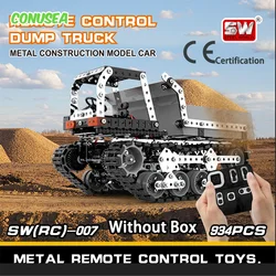 Rc Truck Dumper Diy Stainless Steel Assembled 2.4G Radio Remote Control Car 10 Channels Building Block Brick Toy for Boy Child