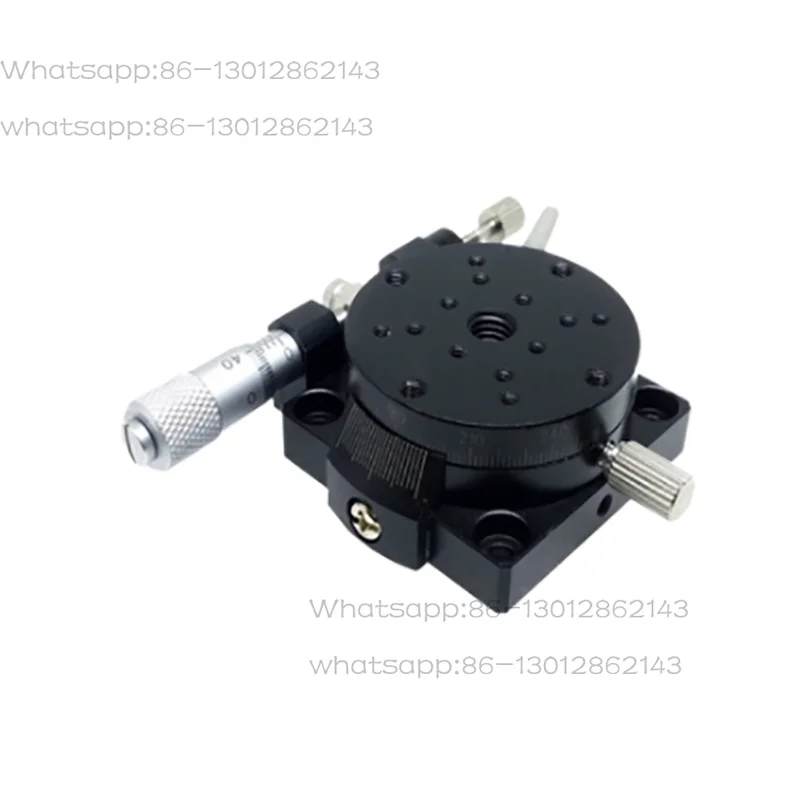 PR60-L Manual Precision Rotary Stage, 360 Degree Micrometer Driven Rotary Indexing Turntable