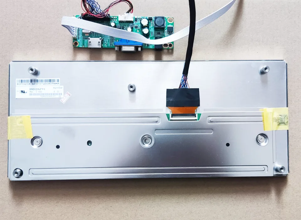 Controller LCD Con Scheda SD Per Pannello HSD123KPW1 – 12.3" IPS 1920x720, HDMI USB-C