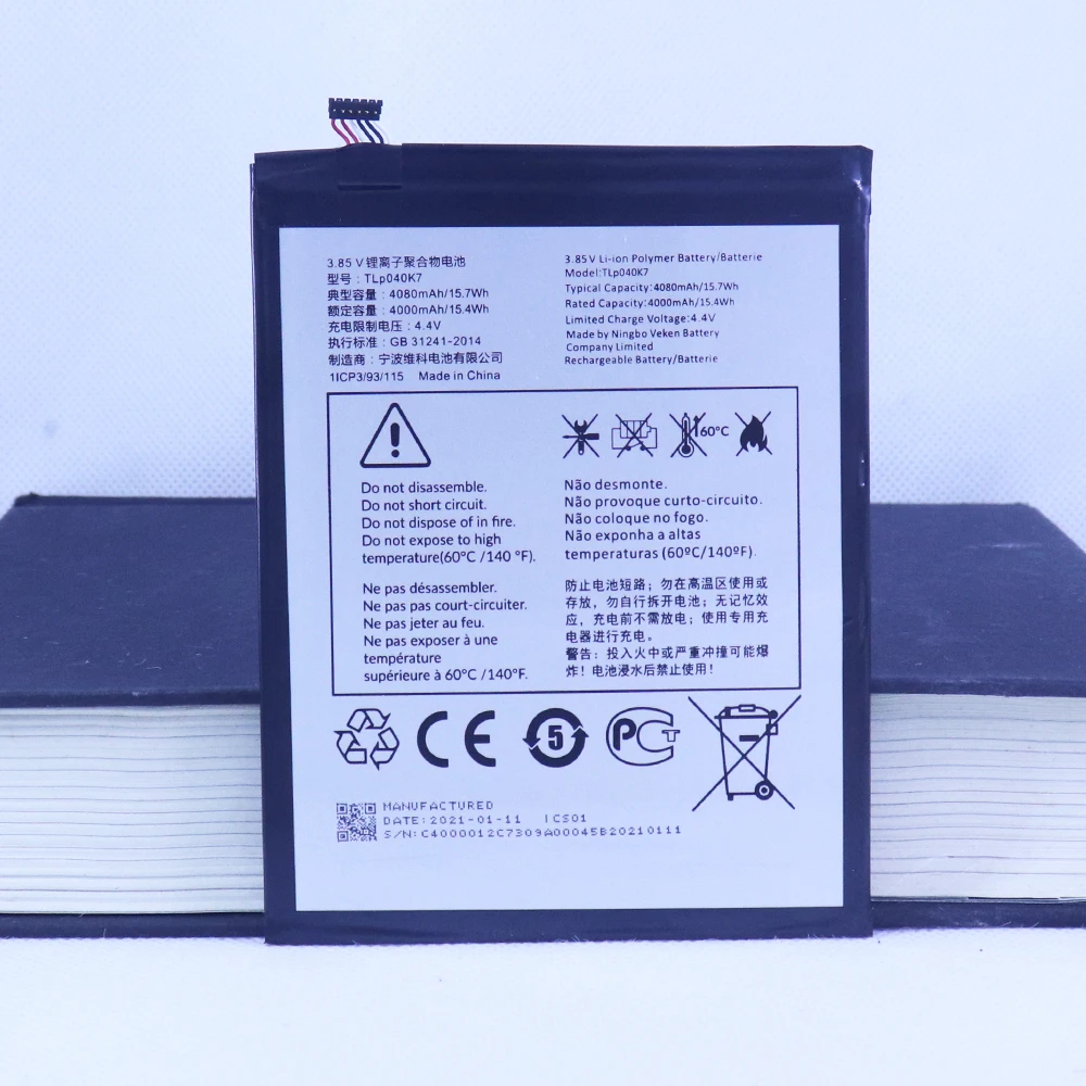 

High Quality Original Cell TLP040K7 3.85V 4080mAh Battery For Alcatel Joy Tab 9029Z Tablet PC Batteries