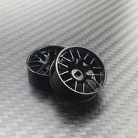 2pcs14 Petal Black Metal 22MM Wheel Hub RC Car 1:28 for DriftArt2 Wltoys K969 MINI-Q HGD1 XRX DRZ BZ GLA Kyosho MINI-Z