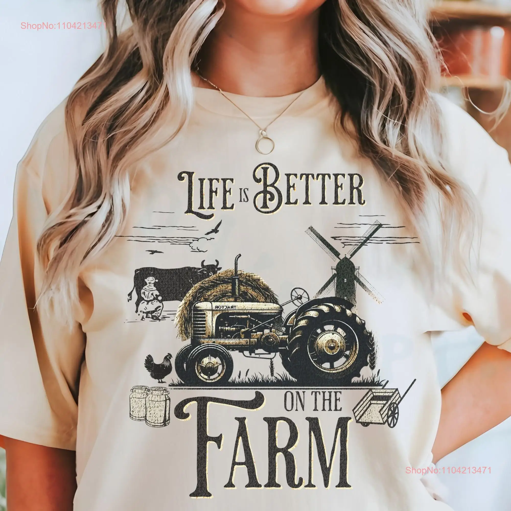 Farming Vintage Countryside Comfort Colors T shirt Farm Classic Tractor Rustic Style Pride Agricultural Homestead Casual Top