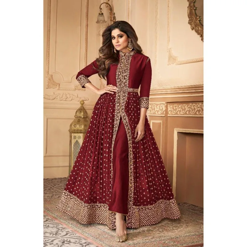 

Indian Pakistani Designer Salwar Kameez Ready Made Anarkali Dress Suit Bollywood