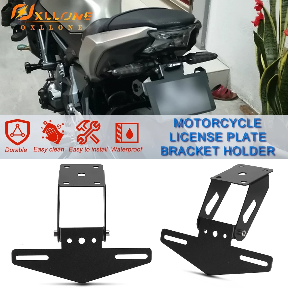 FIT FOR KAWASAKI NINJA650 Z650 2017-2020 2019 2018 License Plate Holder Bracket Rear Tail Tidy Fender Eliminator Kit Accessories