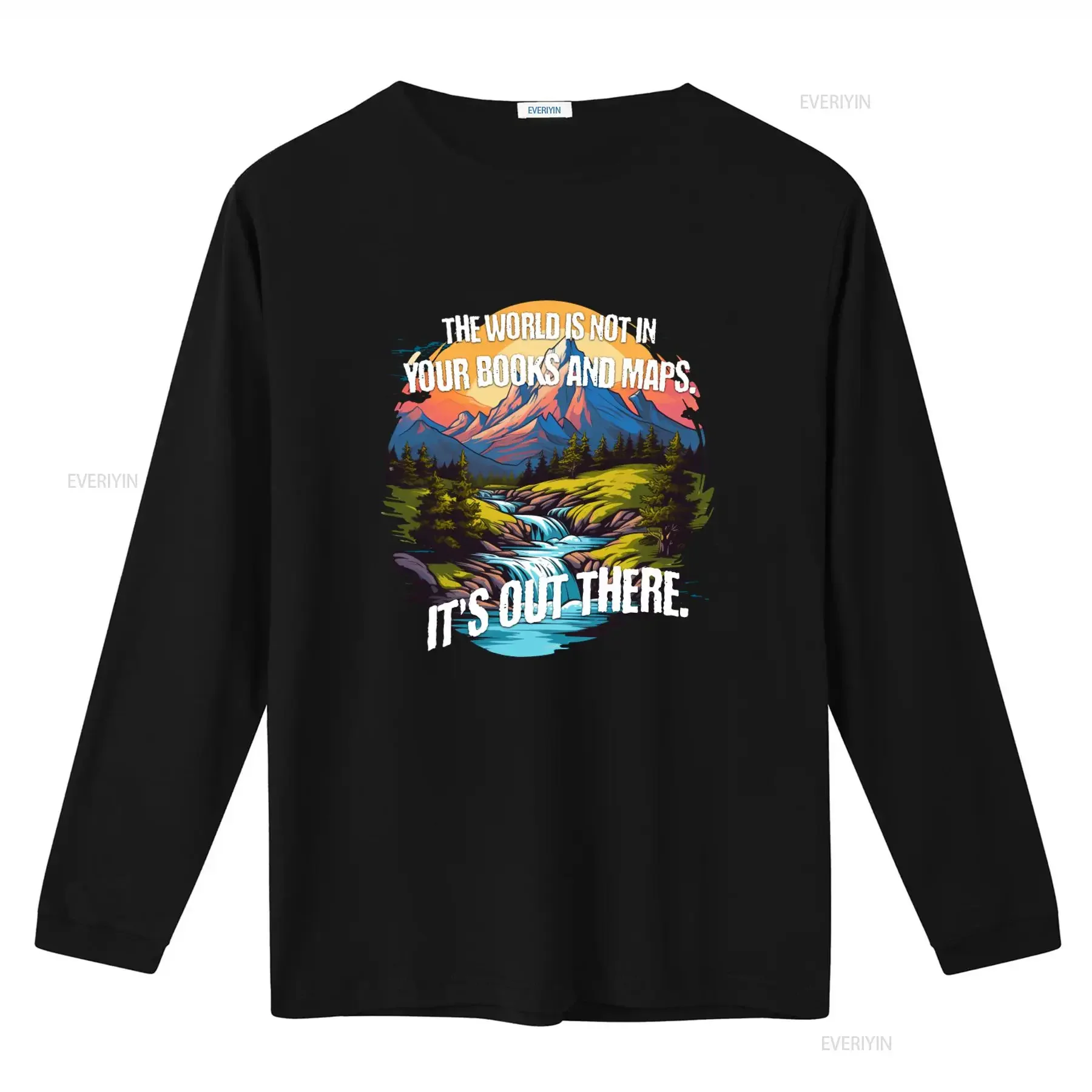 J R Tolkien T shirt with LOTR Quote 'The World is Not in Your Books and Maps It's Out There' Perfect for Explorers Hikers