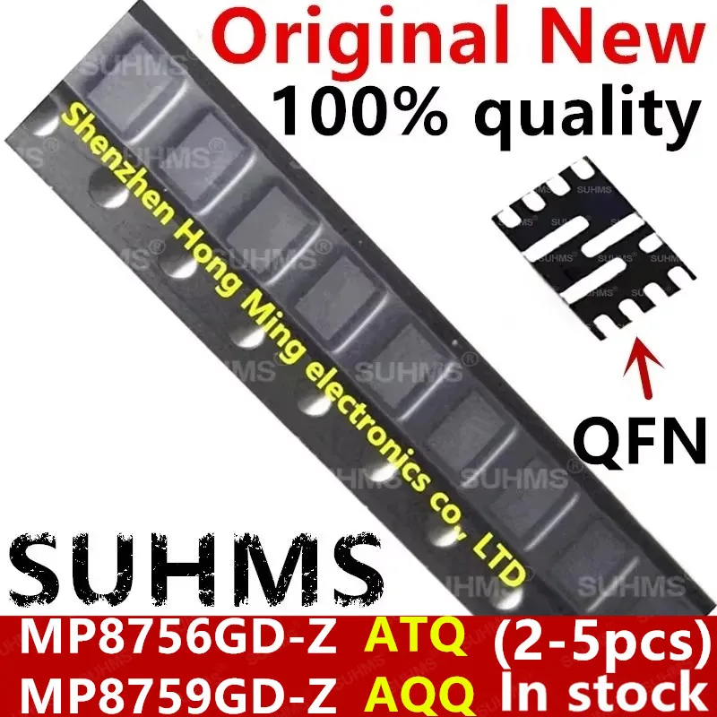 (2-5piece)100% New MP8759GD-Z MP8759GD MP8759 AQQ MP8756GD-Z MP8756GD MP8756 ATQ QFN-12