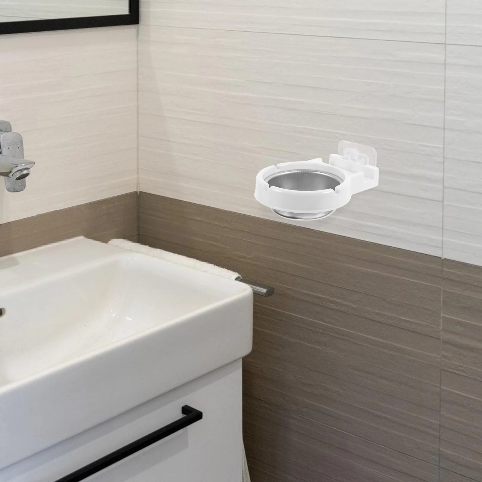 

Wall Mounted Stainless Steel Ashtray For Home Bar Restroom Cigarette Holder Outdoor Indoor Metal Smoking Tray Bathroom Gift Men