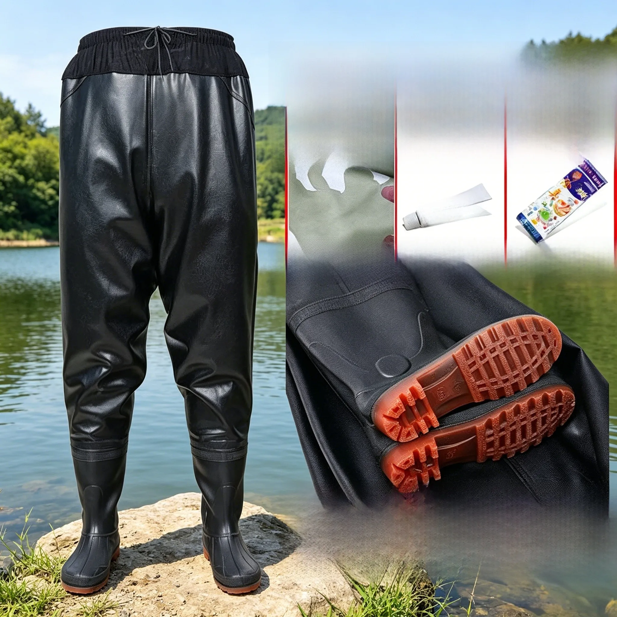 salopette-de-peche-epaissie-mi-longue-pour-homme-pantalon-de-pluie-impermeable-avec-bottes-integrees-ultra-leger