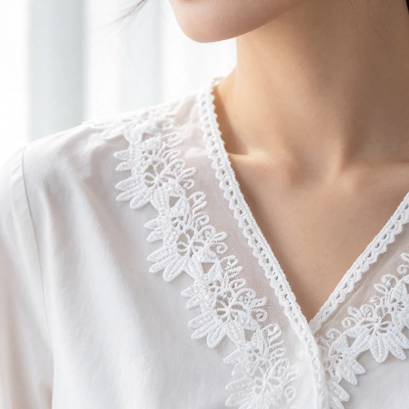 7.5cm Wide Beautiful Crochet Embroidery Lace Ribbon Trim Diy Embroidery Bed Skirt Lace Dress Curtain Lace Edge Decoration