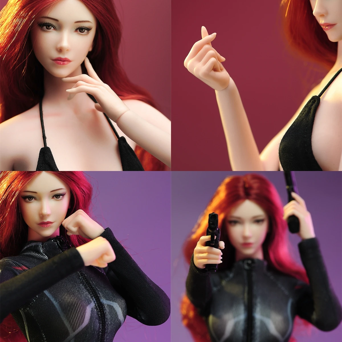 TBLeague PHICEN 1/6 Female Heart Heart Gun  Sword Replace Makeup Hand Bag Replacement Hand Shaped 12” Action Figure Body